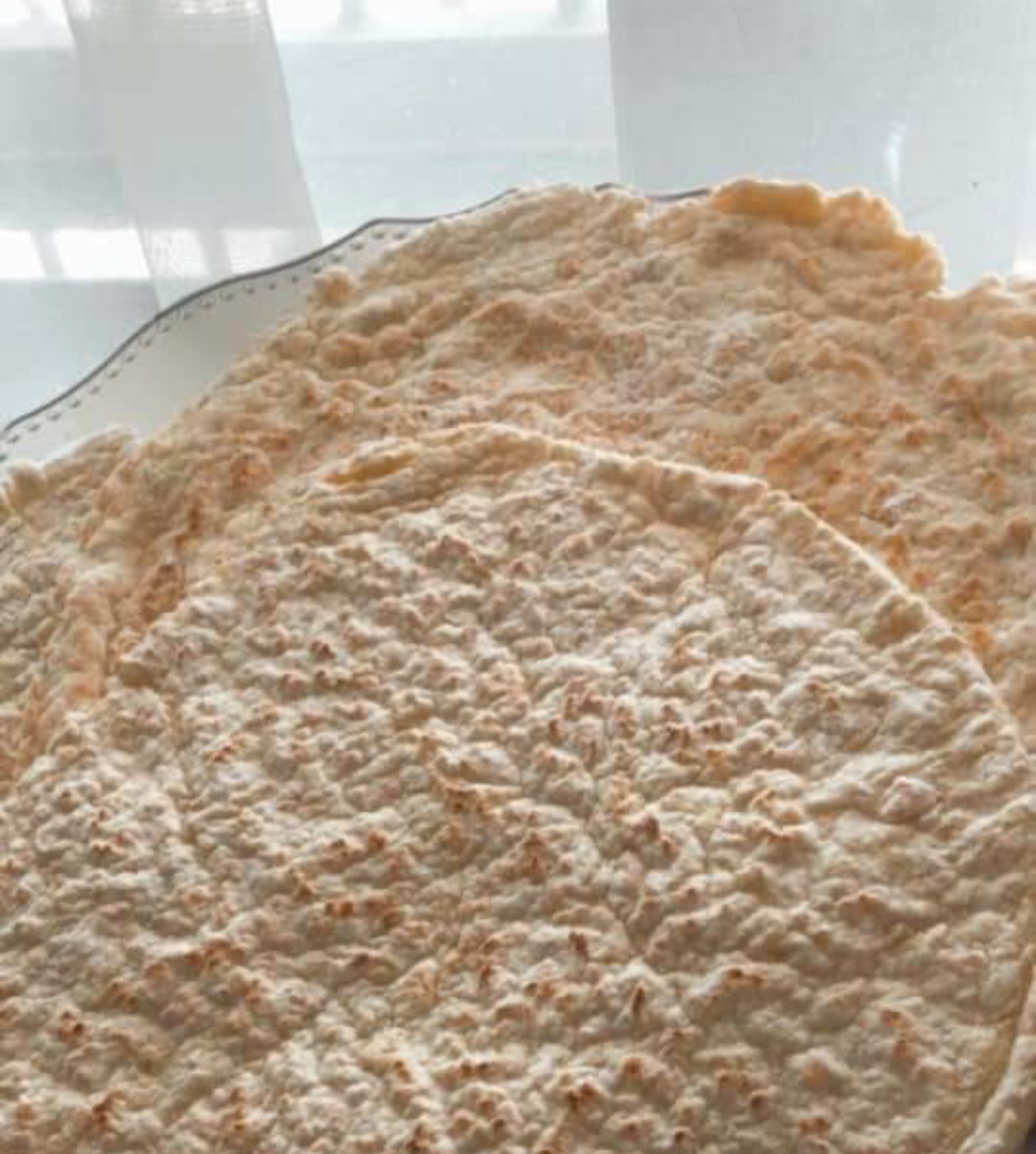 Tortilla keto de harina de almendra