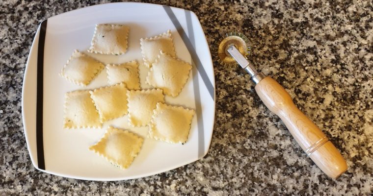 Raviolis Keto de espinaca y ricotta