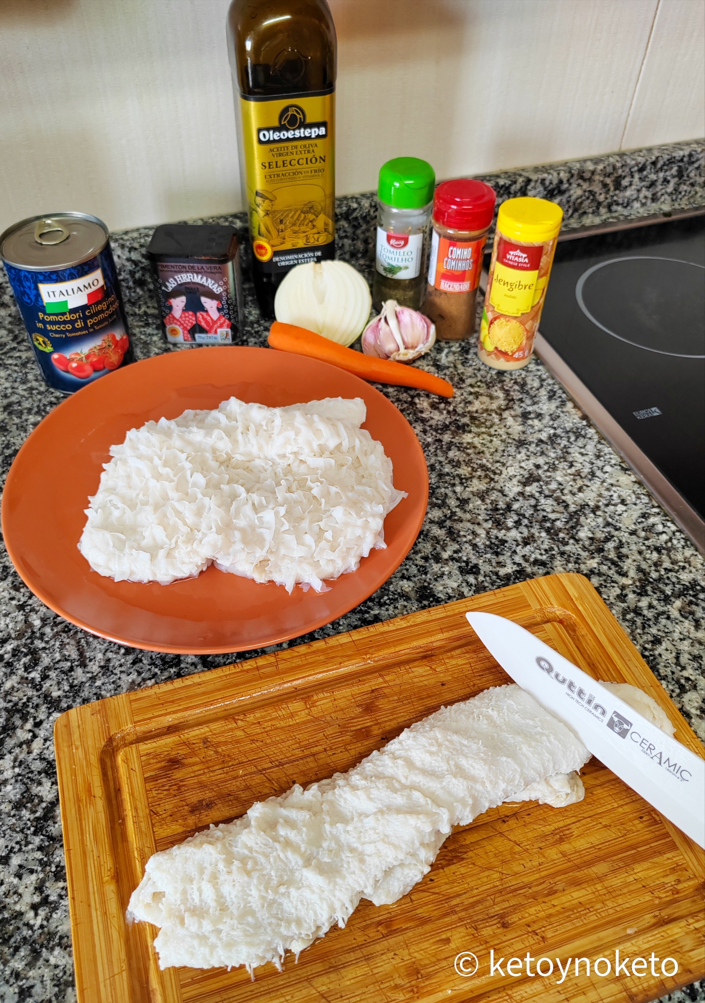 Callos con tomate version baja en carbohidratos